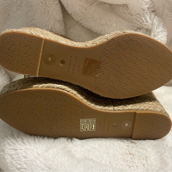 Women's Stuart Weitzman Nudistcurve Espadrille Wedges - Picture 6 of 6